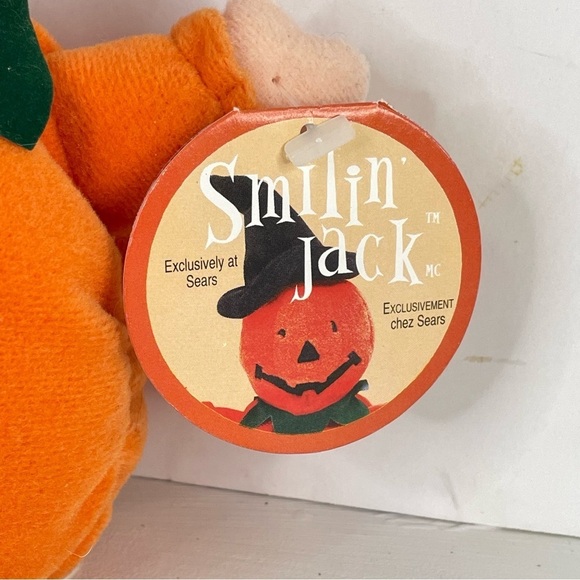Smilin Jack Vintage Exclusive to Sears Pumpkin Plush Halloween Decor - Picture 8 of 15